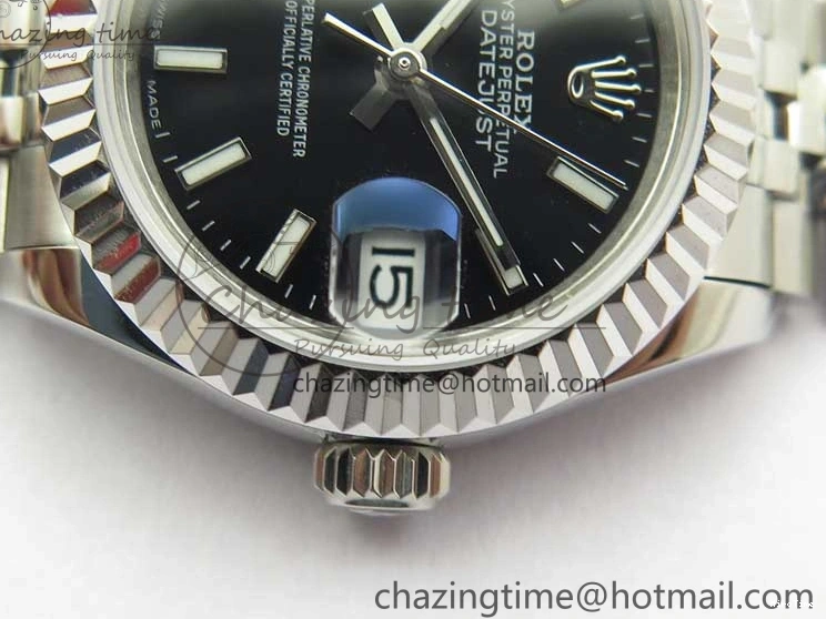 MiroTime 0301 HighPerformance Datejust 28mm 279174 SS BP Maker Best Edition Black Dial on SS Jubilee Bracelet ETA 2598